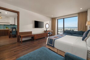 Studio Ville, vue ville | Literie de qualité supérieure, minibar, coffres-forts dans les chambres