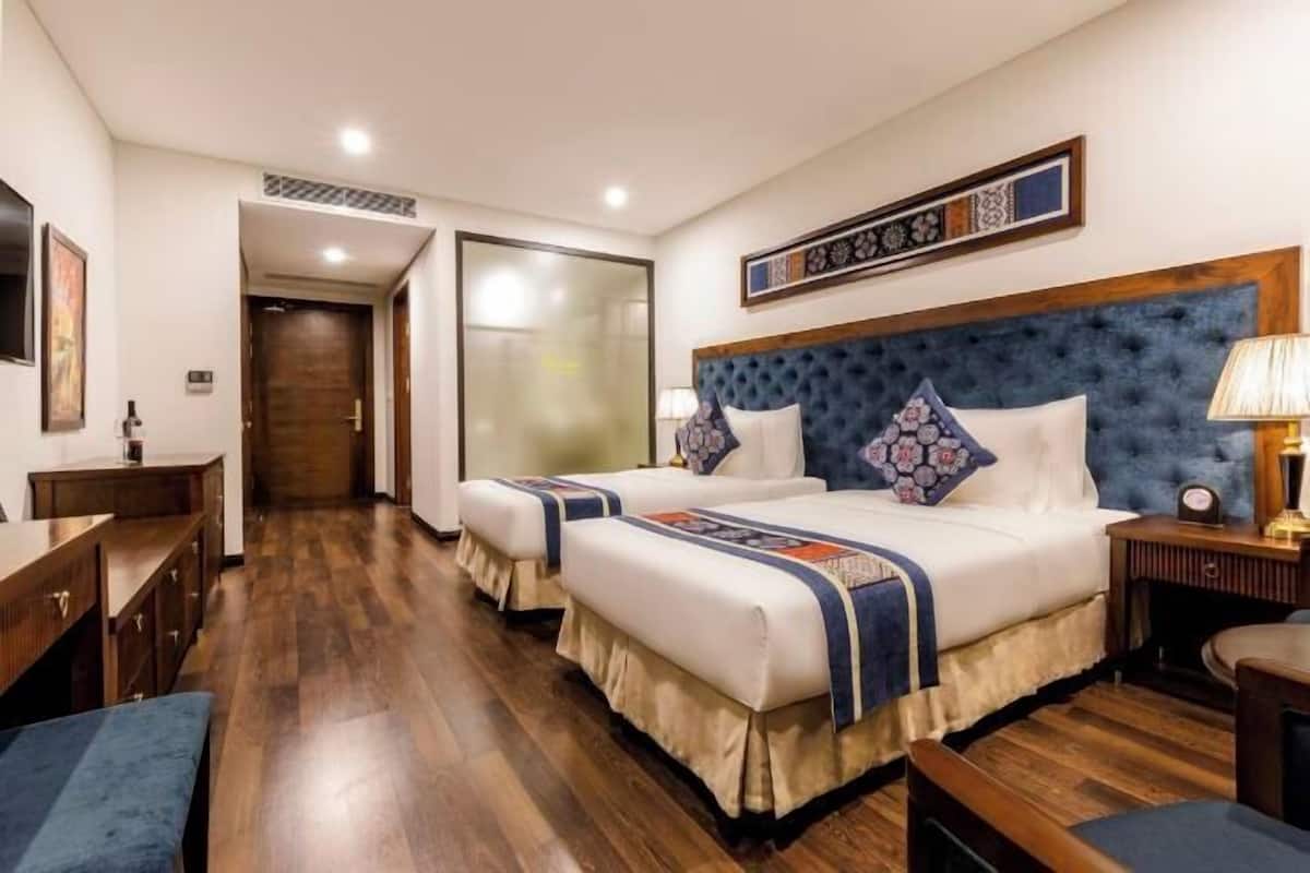 Ropa de cama de alta calidad y minibar