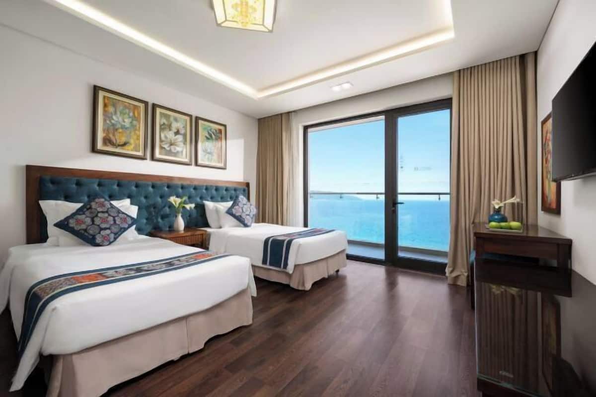 Ropa de cama de alta calidad y minibar