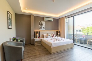 Quarto casal ou duplo luxo, vista para a cidade | Vista do quarto