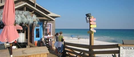 Beach nearby, beach towels
