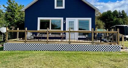 View of the the bay is worth the stay. Beaver Island Harbor View Cottage