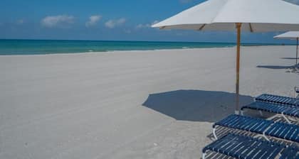 Directe sur la plage du golfe du Mexique, des vues incroyables