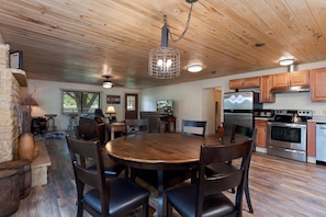 Dining - Cabin on Private Ranch on the Animas River - Stocked Pond (Durango)
