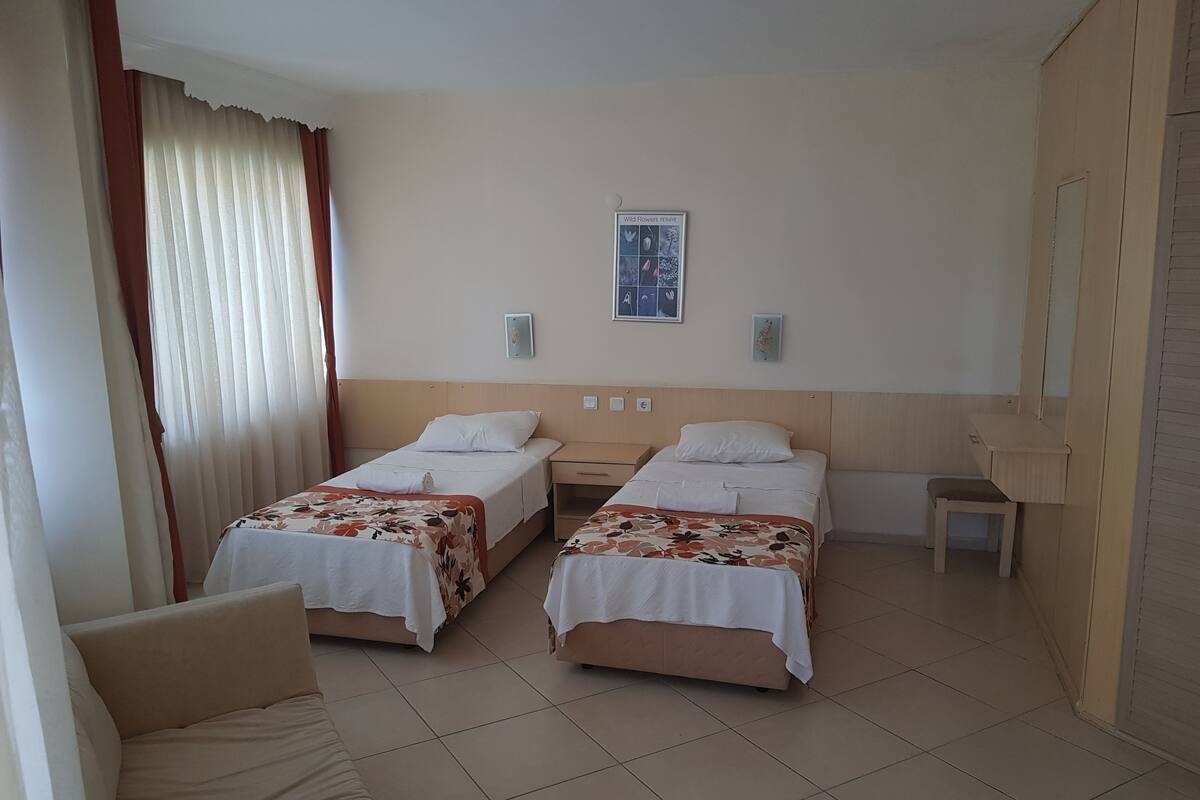 Minibar, desk, WiFi (free), bed sheets