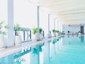 Indoor pool, outdoor pool