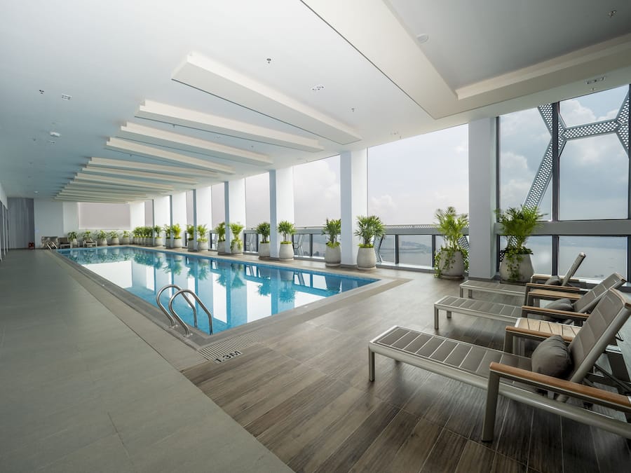 Indoor pool, outdoor pool