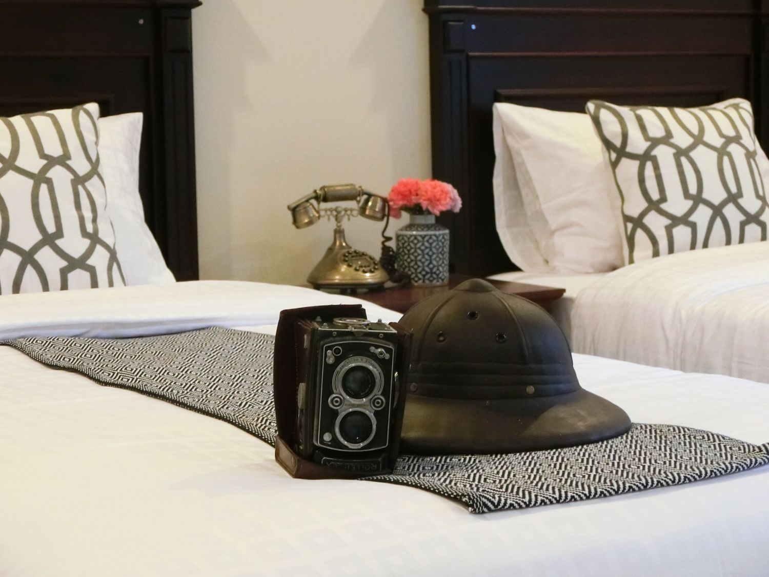 superior twin room  | in-room safe, desk, blackout curtains, iron/ironing board