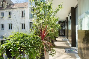 Suite junior, vista al jardín | Vista al patio
