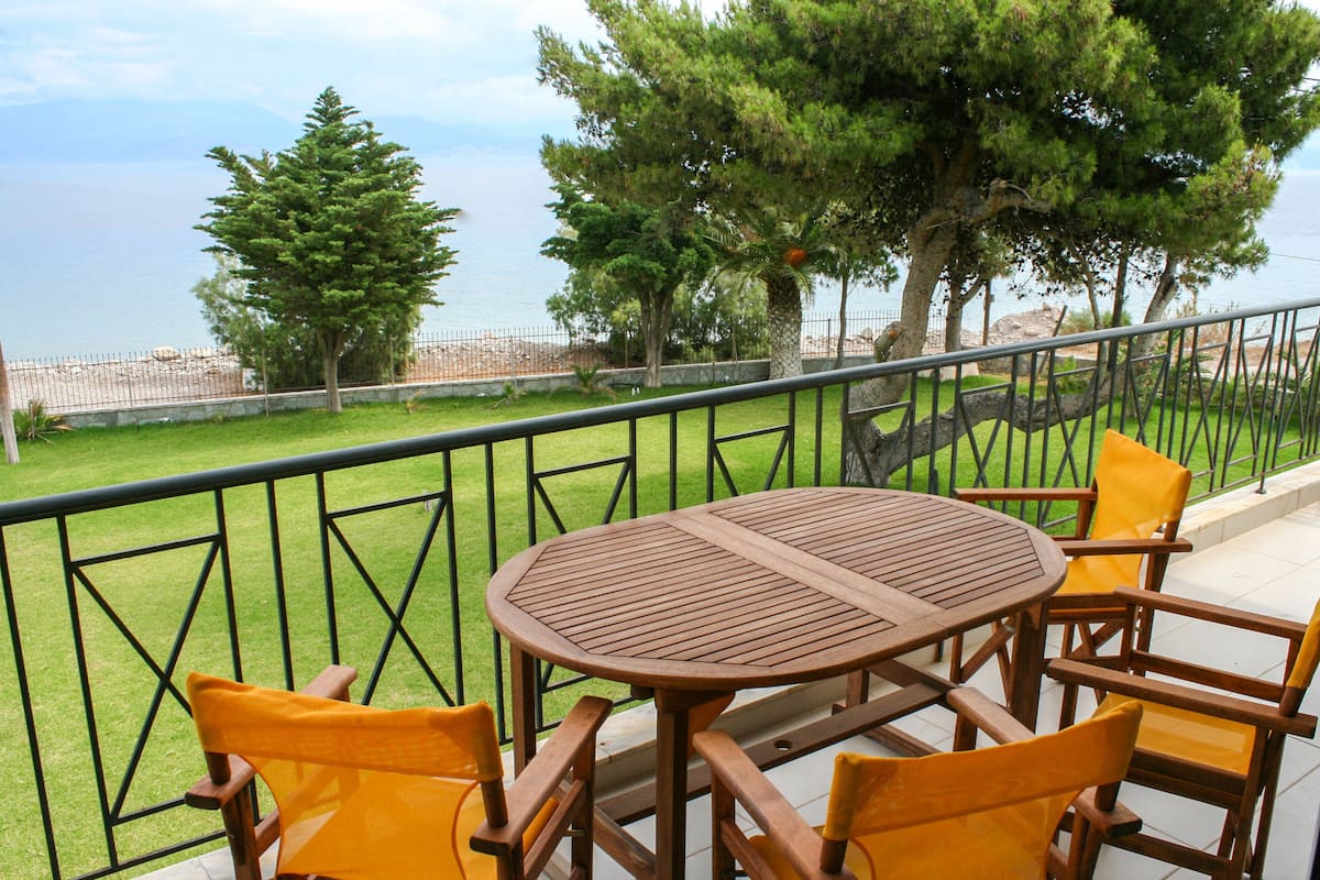 Apartemen Superior, 3 kamar tidur, balkon, pemandangan laut | Balkon