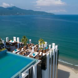 Outdoor pool, open 6 AM to 10:00 PM, pool umbrellas, sun loungers