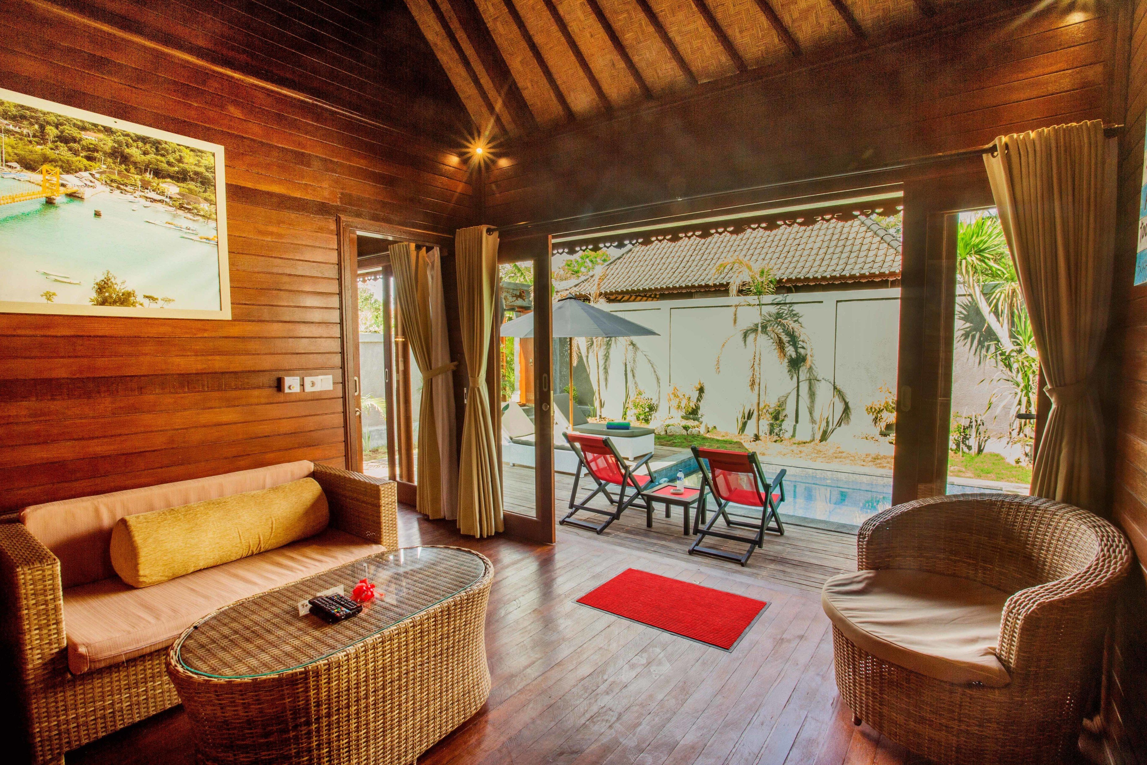 Deluxe-Villa, Poolblick (2 Bed Rooms) | Wohnbereich