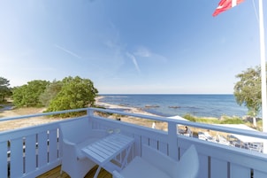 Dobbeltværelse med terrasse & havudsigt - Hovedbygning | ลานระเบียง/นอกชาน