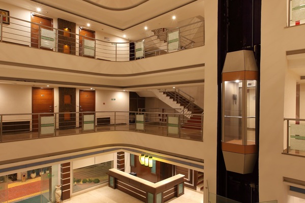 Interior entrance