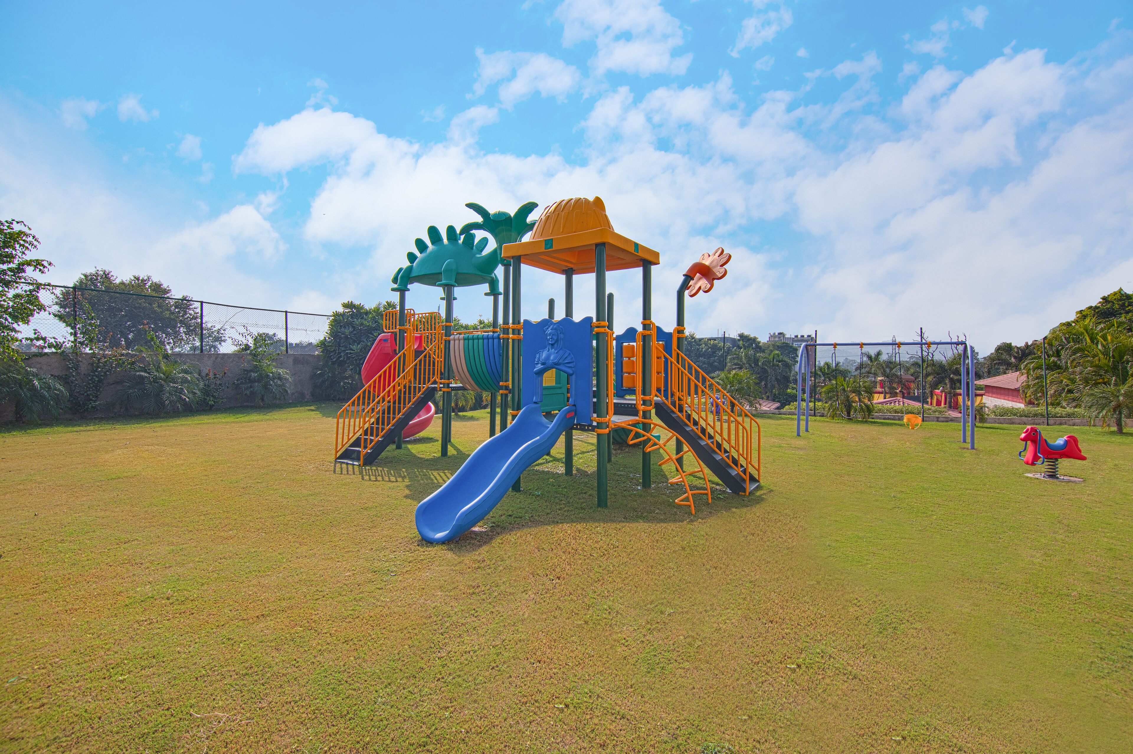 Área de juegos infantiles techada