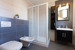 Apartment, Balcony | Bathroom | Shower, hair dryer, bidet, towels - Urban Premium Apartments - Adults Only (Porec)