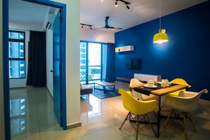 Departamento estándar, 1 habitación | Ropa de cama de alta calidad y tabla de planchar con plancha