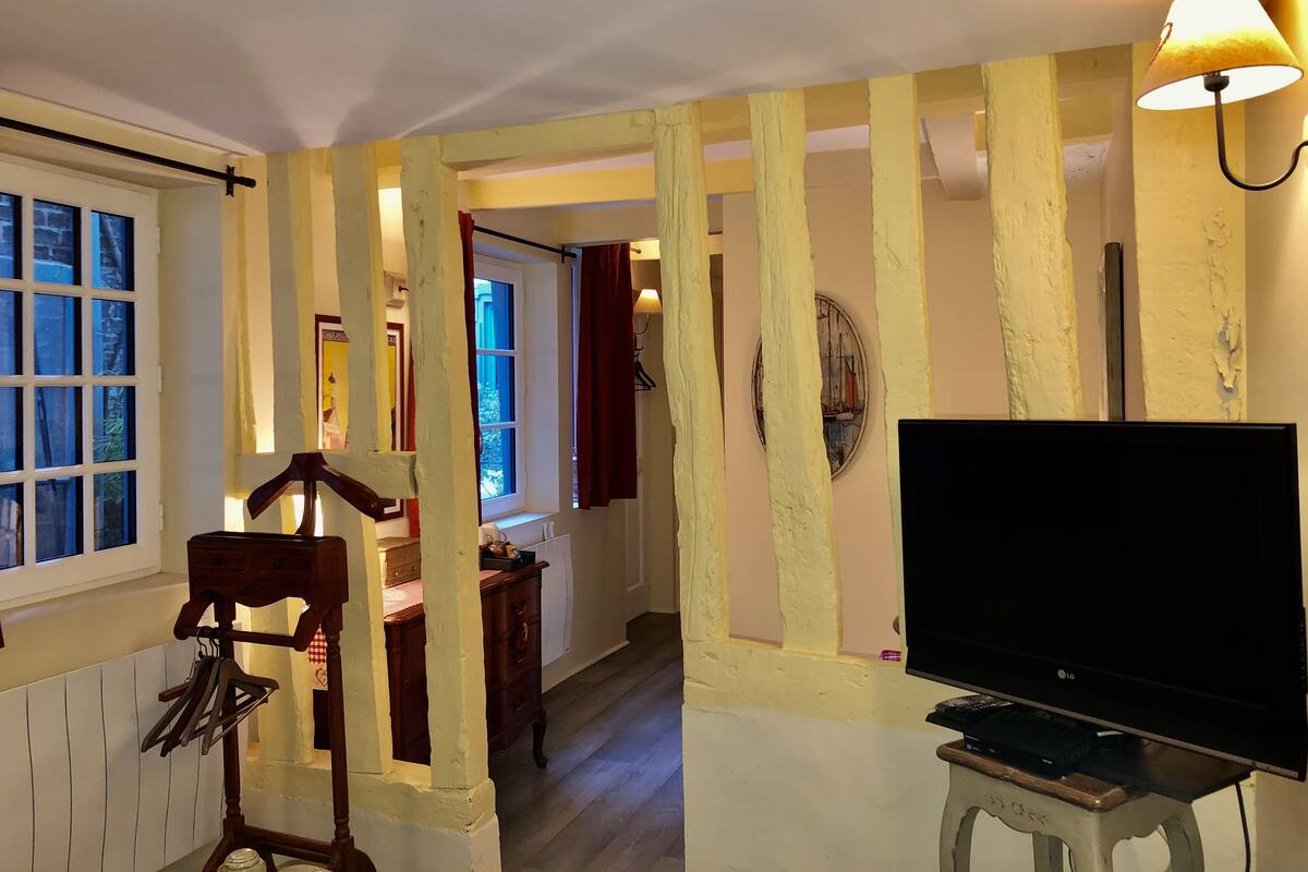 Habitación doble (La Champêtre) | Escritorio, cortinas opacas, tabla de planchar con plancha y wifi gratis
