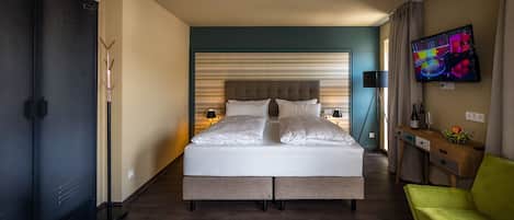 In-room safe, desk, soundproofing, rollaway beds