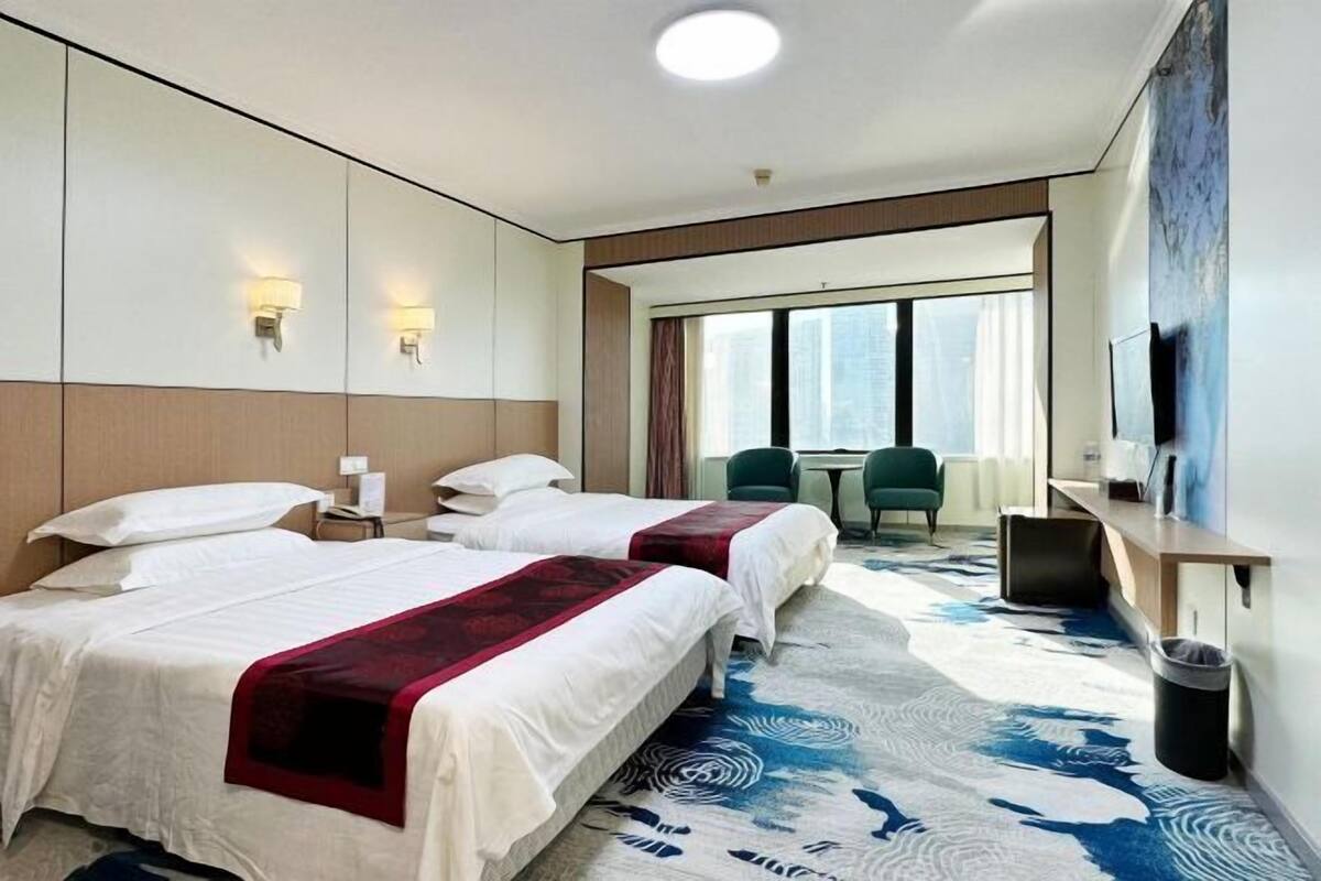 In-room safe, desk, blackout curtains, iron/ironing board