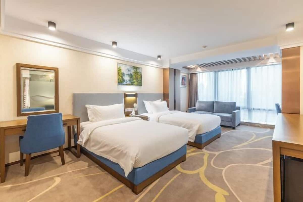 In-room safe, desk, blackout curtains, iron/ironing board
