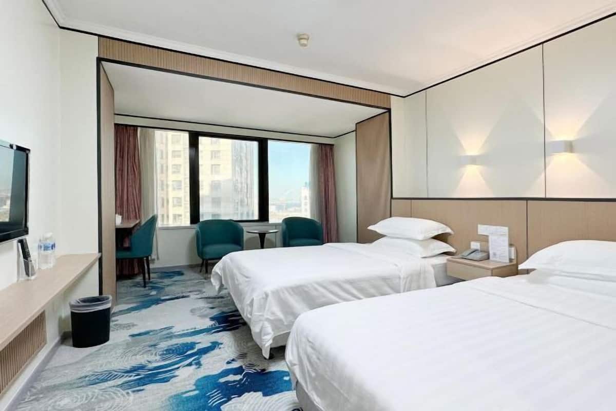 In-room safe, desk, blackout curtains, iron/ironing board