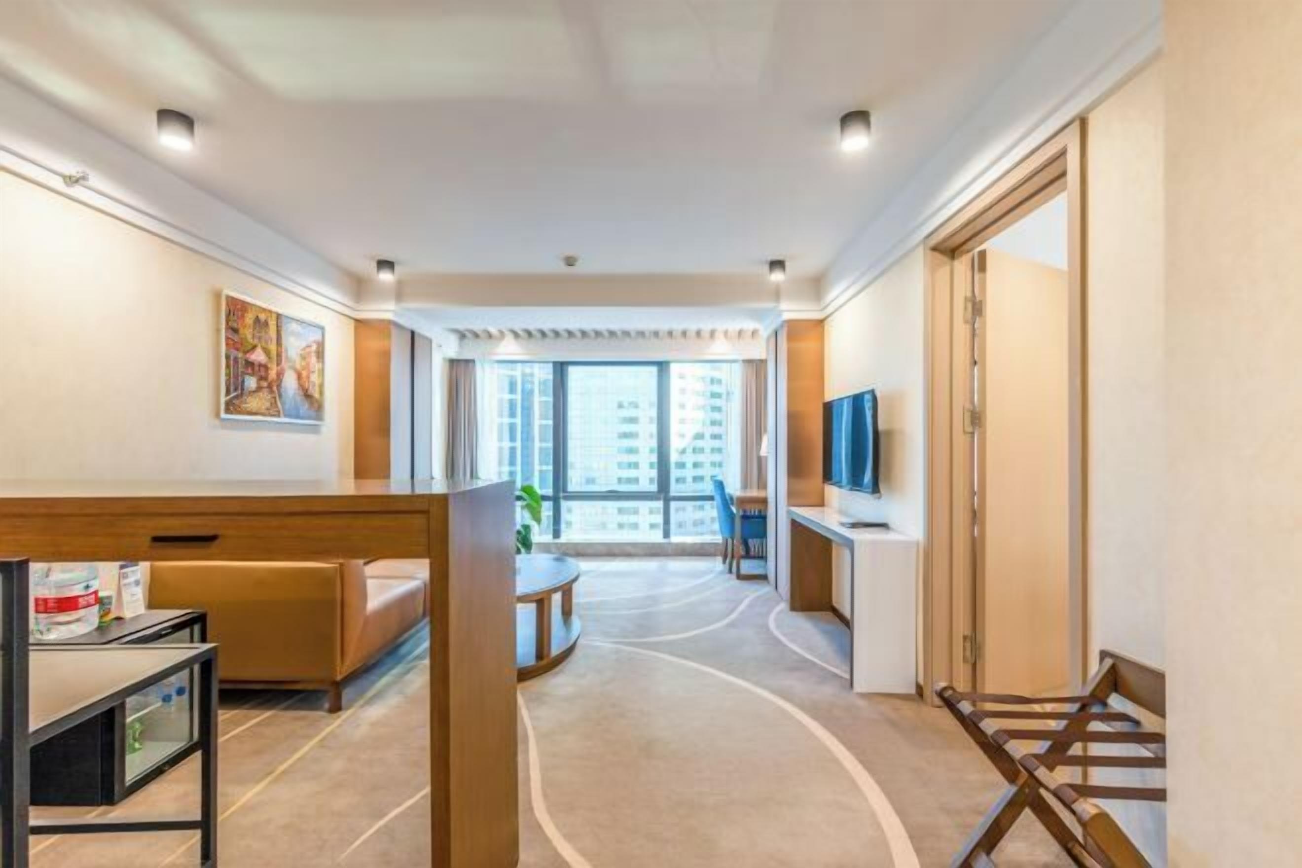 In-room safe, desk, blackout curtains, iron/ironing board