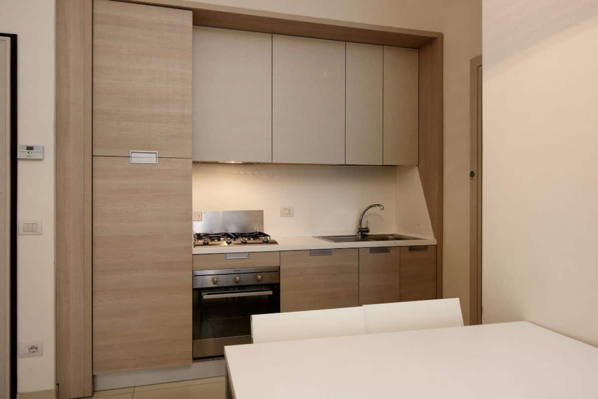 Apartment, 1 Bedroom | Private kitchen | Fridge, cookware/dishes/utensils