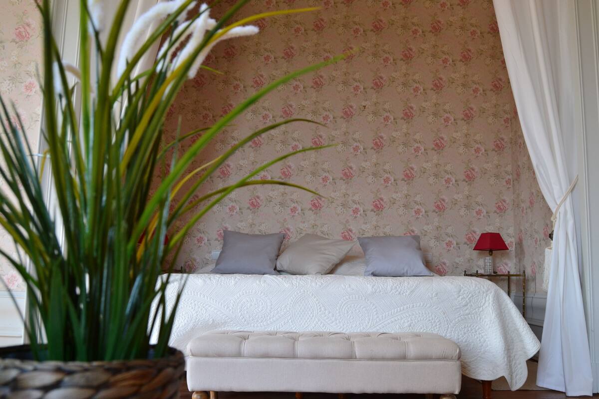 Decoración personalizada, muebles diferentes, escritorio y wifi gratis