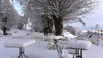 Vue depuis lâhĂ©bergement