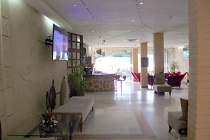 Sittområde i lobbyn