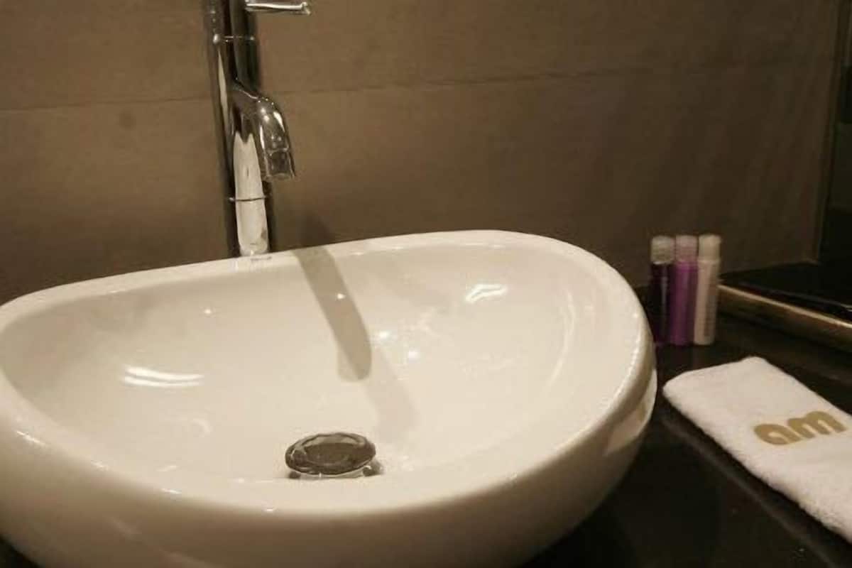 Doppelzimmer, Bergblick | Badezimmer