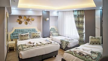 Chambre Quadruple Familiale | 1 chambre, draps en coton égyptien, literie de qualité supérieure