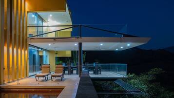 Front of property – evening/night