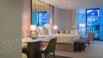 Premium bedding, minibar, in-room safe, laptop workspace