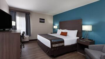 Deluxe kamer, 1 kingsize bed | Een kluis op de kamer, een strijkplank/strijkijzer, gratis wifi