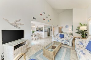 TV, DVD player, video library - Unit #312 Sand Cay Beach Resort Pool and Garden View (Longboat Key)