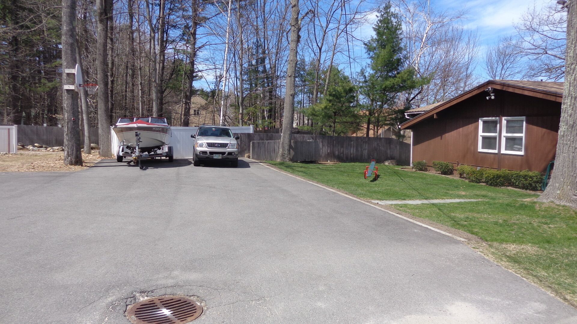 Out back - parking for four(4) vehicles/trailers
