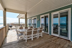 Outdoor dining - Beachaholic | Pool. Open August 29th (Dauphin Island)