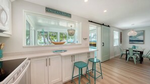 Private kitchen - GREAT COTTAGE w/Heated Pool, Dog- See Note - Allowed |  Prime Beach Location  | Dog-Friendly | Sleeps 6 | Steps to Beach, Dining... (Holmes Beach)