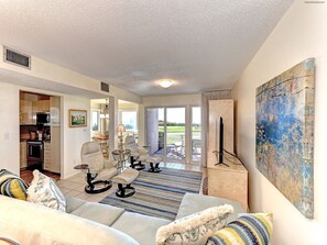 Télévision, lecteur de DVD, livres, vidéothèque