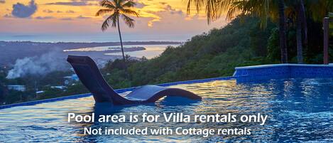 حمّام سباحة خارجي، مقاعد للتشمس