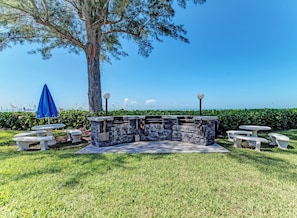 Terrace/patio - Unit #116 Sand Cay Beach Resort Gulf Front (Longboat Key)