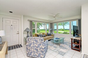 Télévision, lecteur de DVD, livres, vidéothèque