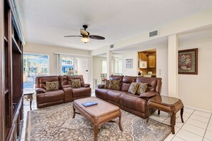 TV, DVD player, books, video library - Unit #107 Sand Cay Beach Resort Pool and Garden View (Longboat Key)