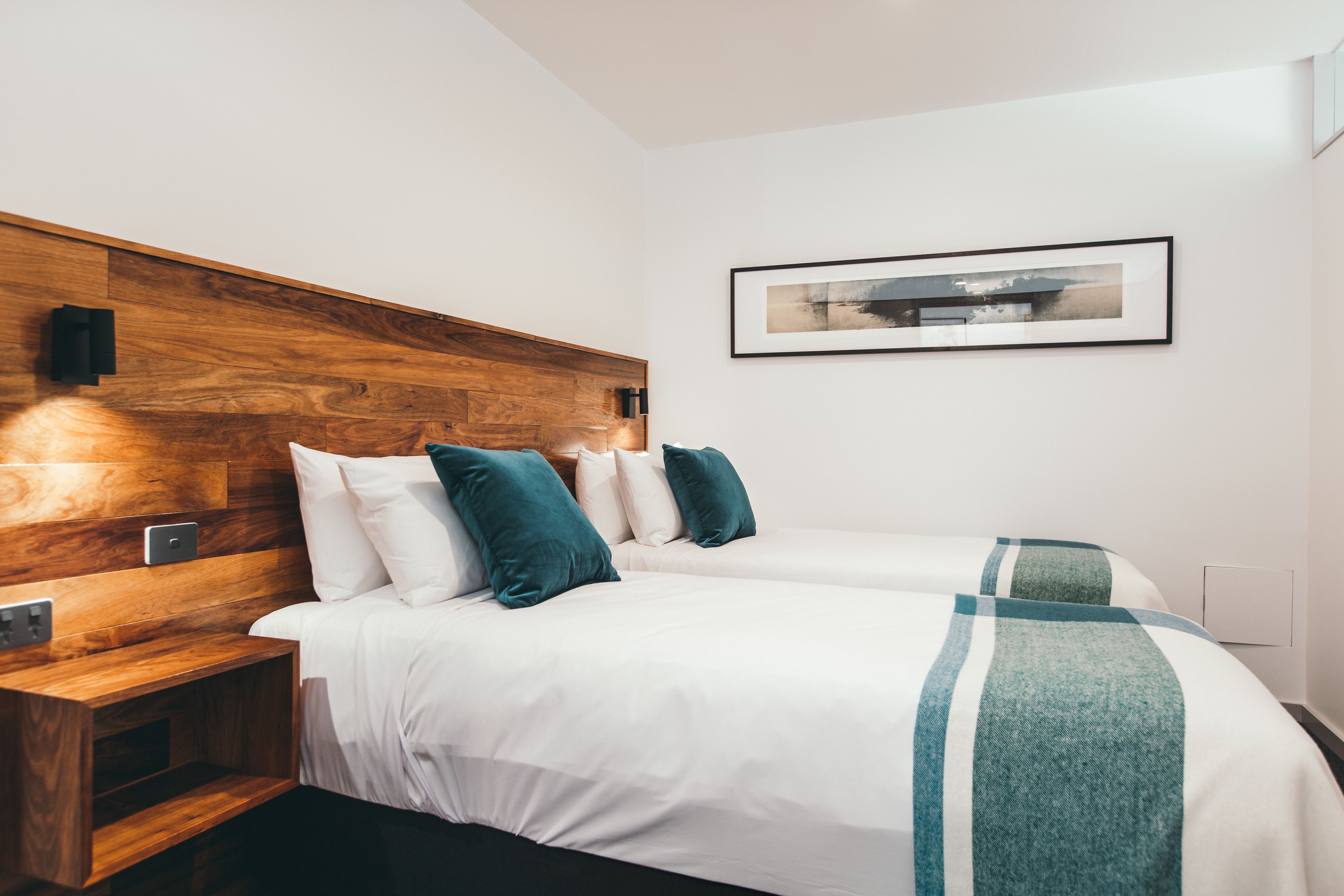 two bedroom pearce studio | premium bedding, minibar, in-room safe, individually decorated