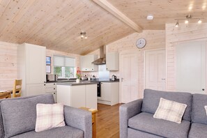 Interior - 2-bed Woodland Lodge with private hot tub and expansive views. (Forres)