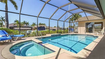 Een verwarmd zwembad