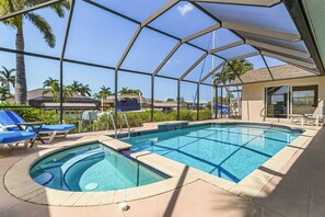 Una piscina riscaldata