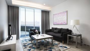 In-room safe, desk, blackout curtains, soundproofing